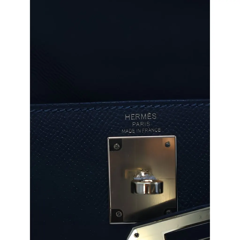 Hermès Epsom Kelly II Sellier 28 Grey Leather Very good - Model View