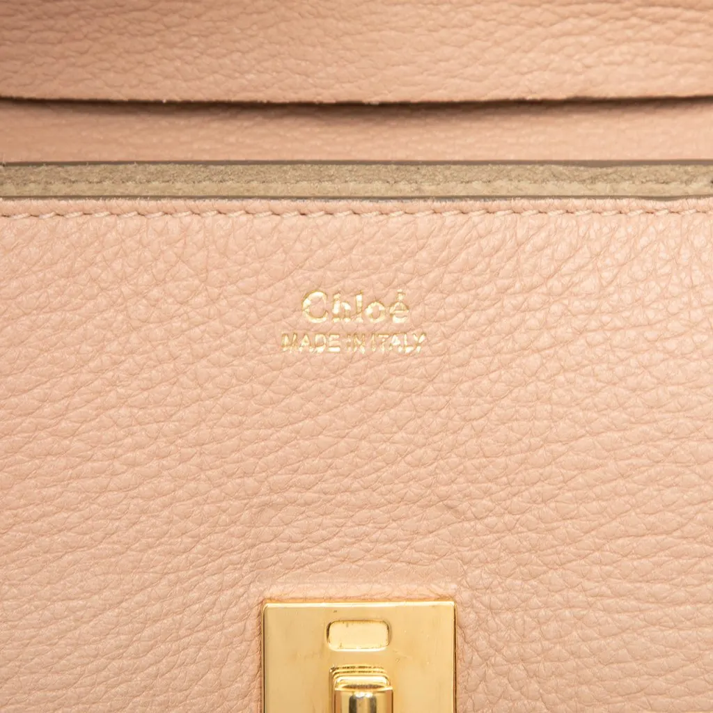 Chloé Mini Leather Drew Crossbody Pink Leather Very good - Box View