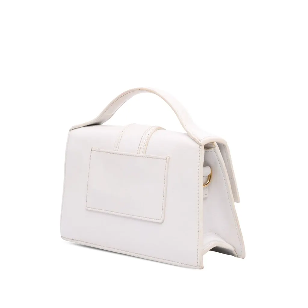 Jacquemus Leather Le Grand Bambino White Leather Very good - Back View