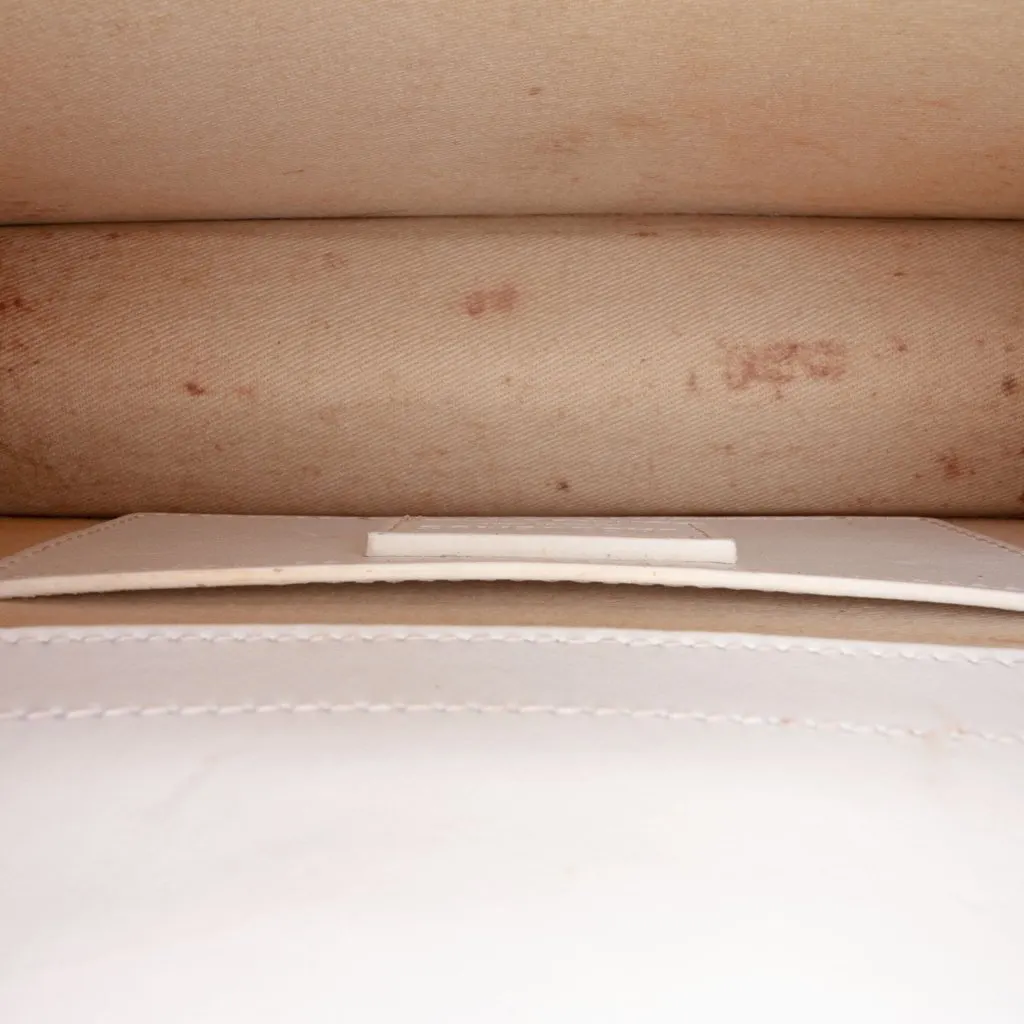 Jacquemus Leather Le Grand Bambino White Leather Very good - Model View