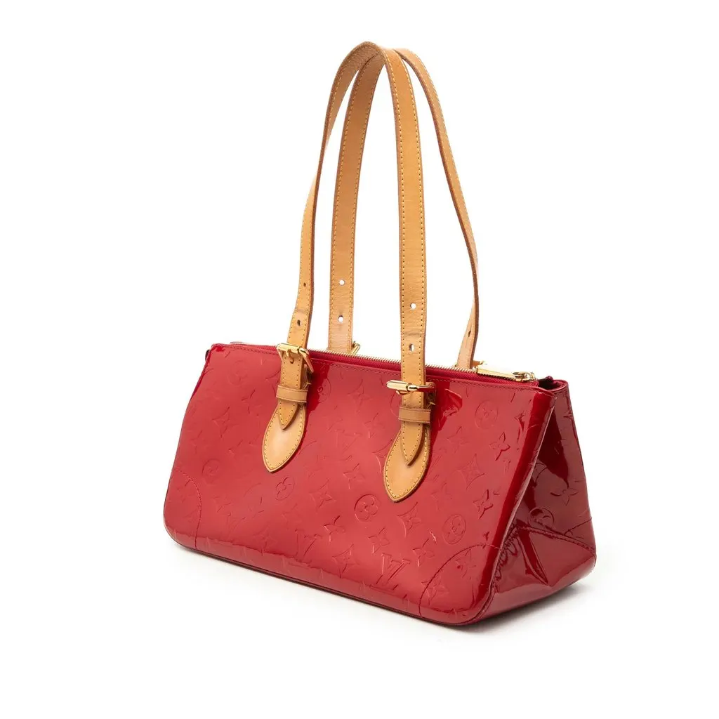 Louis Vuitton Monogram Vernis Rosewood Avenue Red Leather Very good - Back View