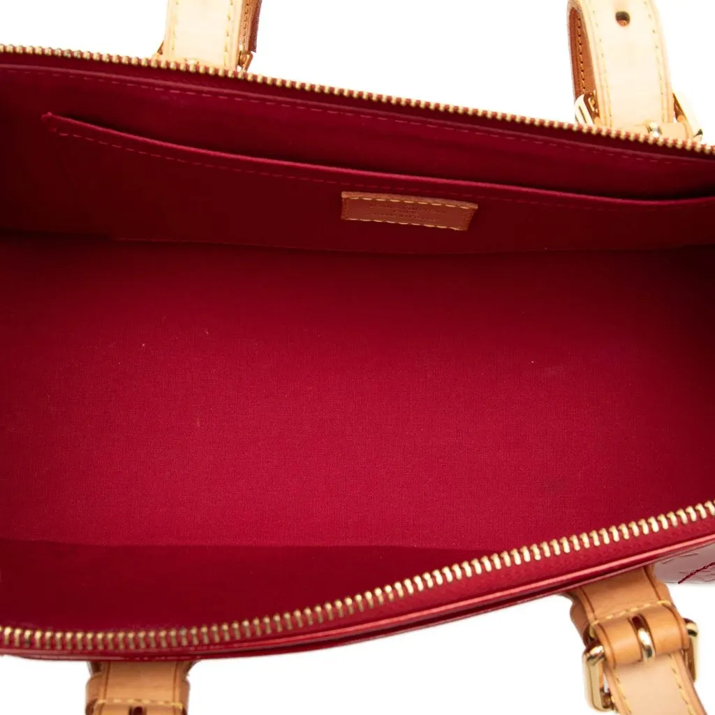 Louis Vuitton Monogram Vernis Rosewood Avenue Red Leather Very good - Model View