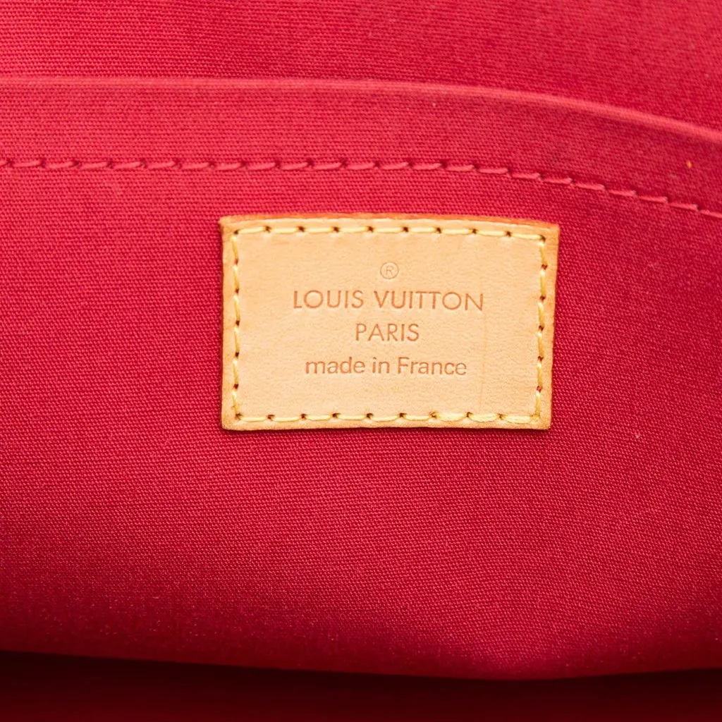 Louis Vuitton Monogram Vernis Rosewood Avenue Red Leather Very good - Box View