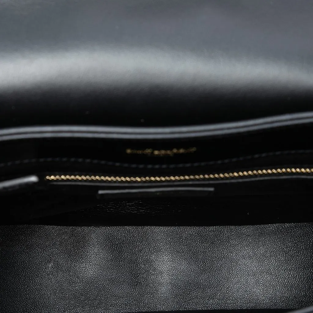 Saint Laurent Medium Matelasse Calfskin Joan Crossbody Black Leather Very good - Model View