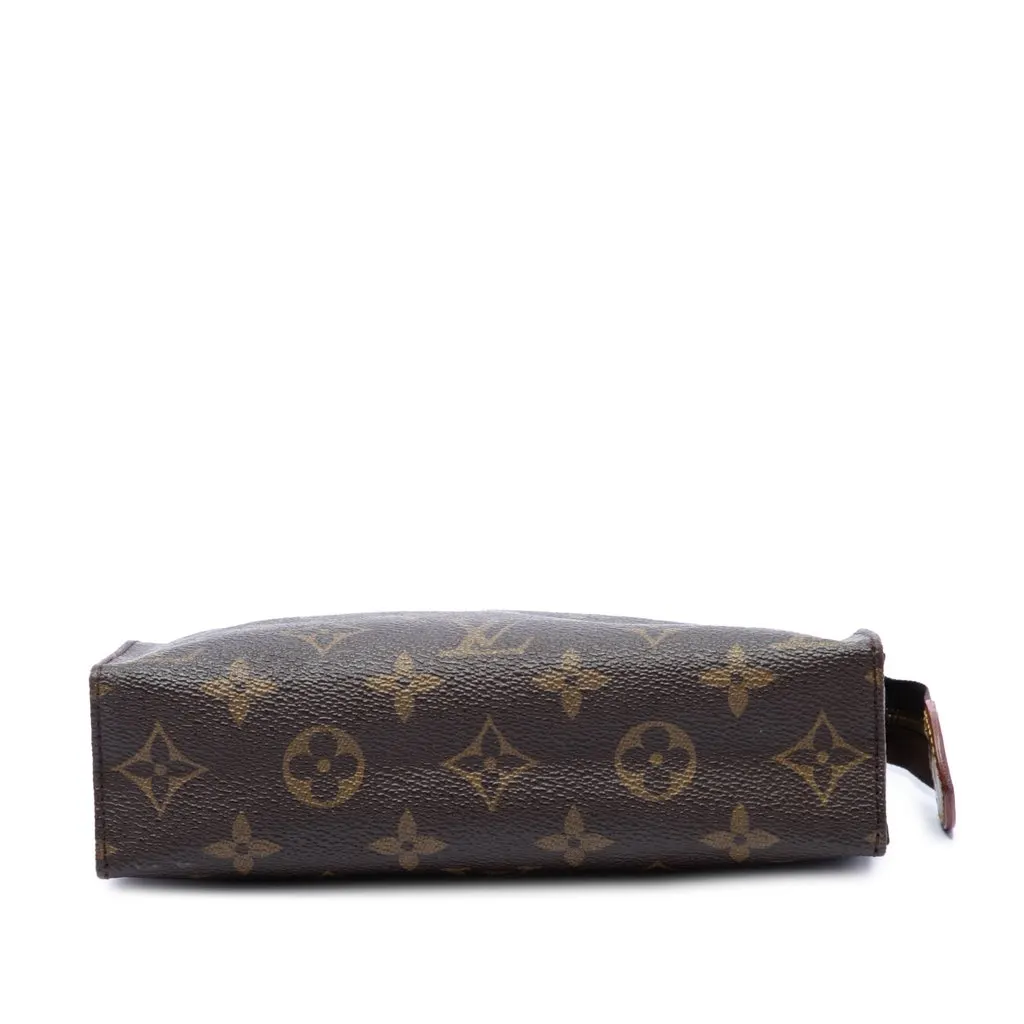 Louis Vuitton Monogram Toiletry Pouch 19 Brown Canvas Good - Inside View