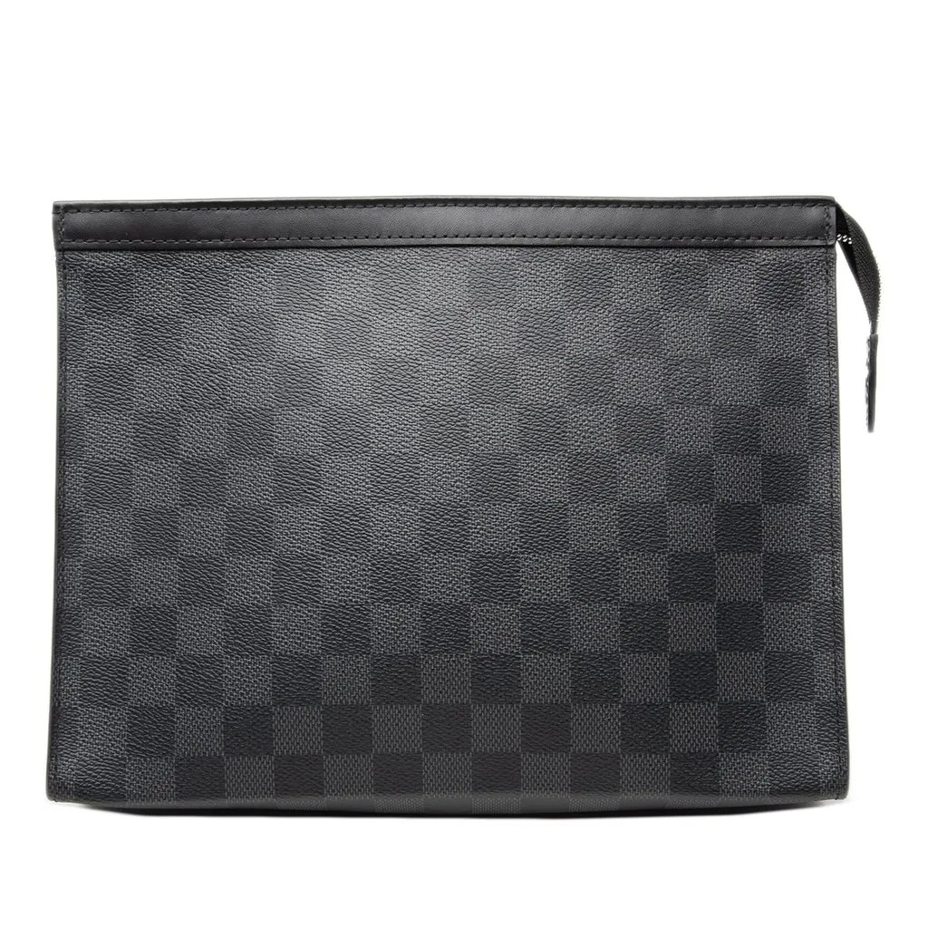 Louis Vuitton Damier Graphite Pochette Voyage MM Black Very good - Front View