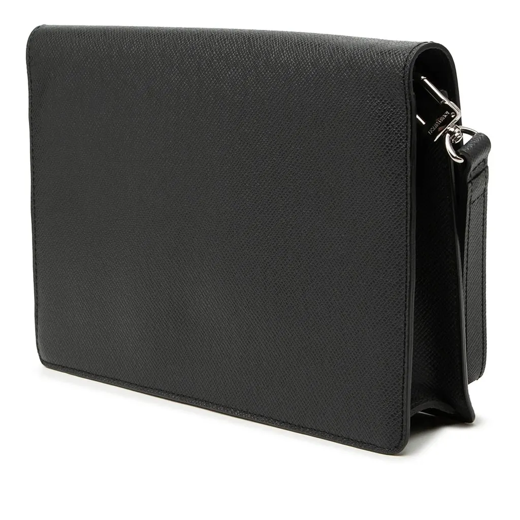 Louis Vuitton Taiga Belaia Clutch Black Leather Very good - Back View