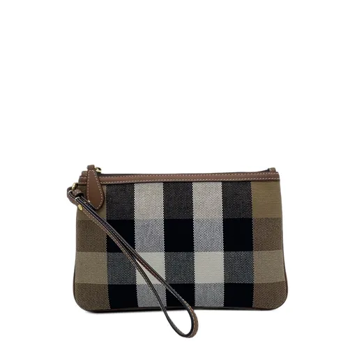 Burberry House Check قماش Peyton Wristlet بوش