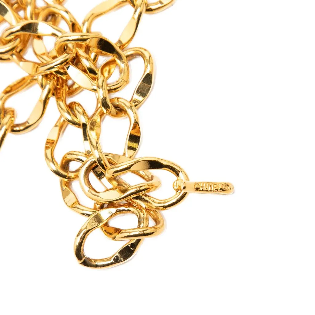 Chanel Gold Plated CC Medallion Chain Belt Gold Metal Very good - Inside View