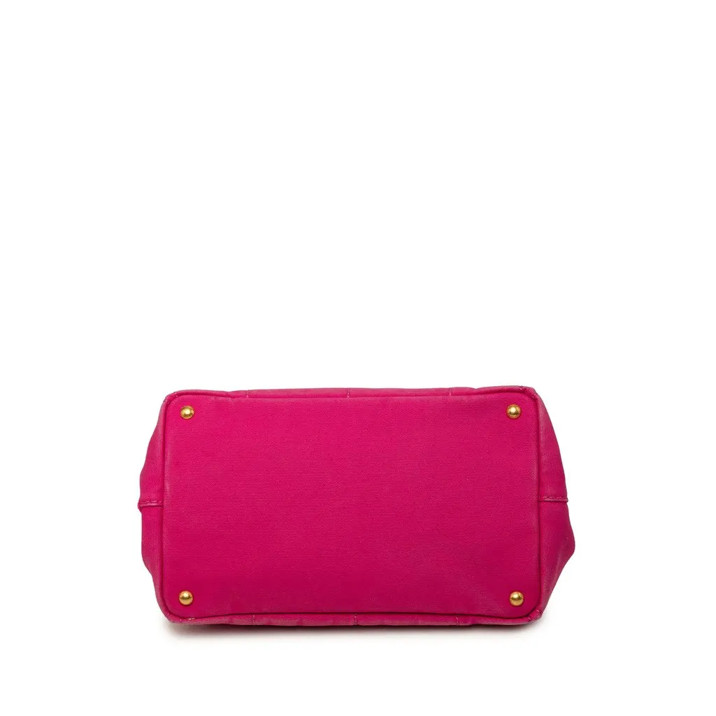 Prada Canvas Canapa Logo Tote Pink Canvas Very good - Inside View