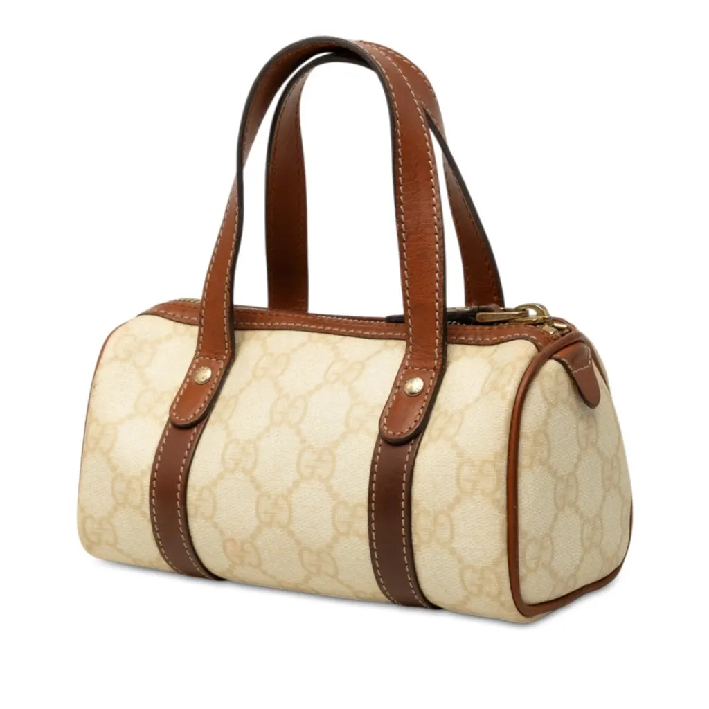 Gucci Mini GG Supreme Joy Boston Bag White Good - Back View