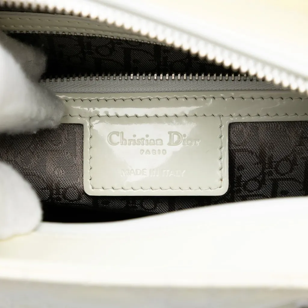 Dior Large Lambskin Cannage Lady Dior White Leather Very good - Box View