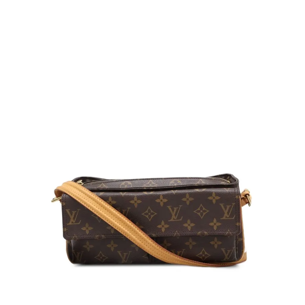 Louis Vuitton Monogram Viva Cite MM Brown Canvas Very good - Front View
