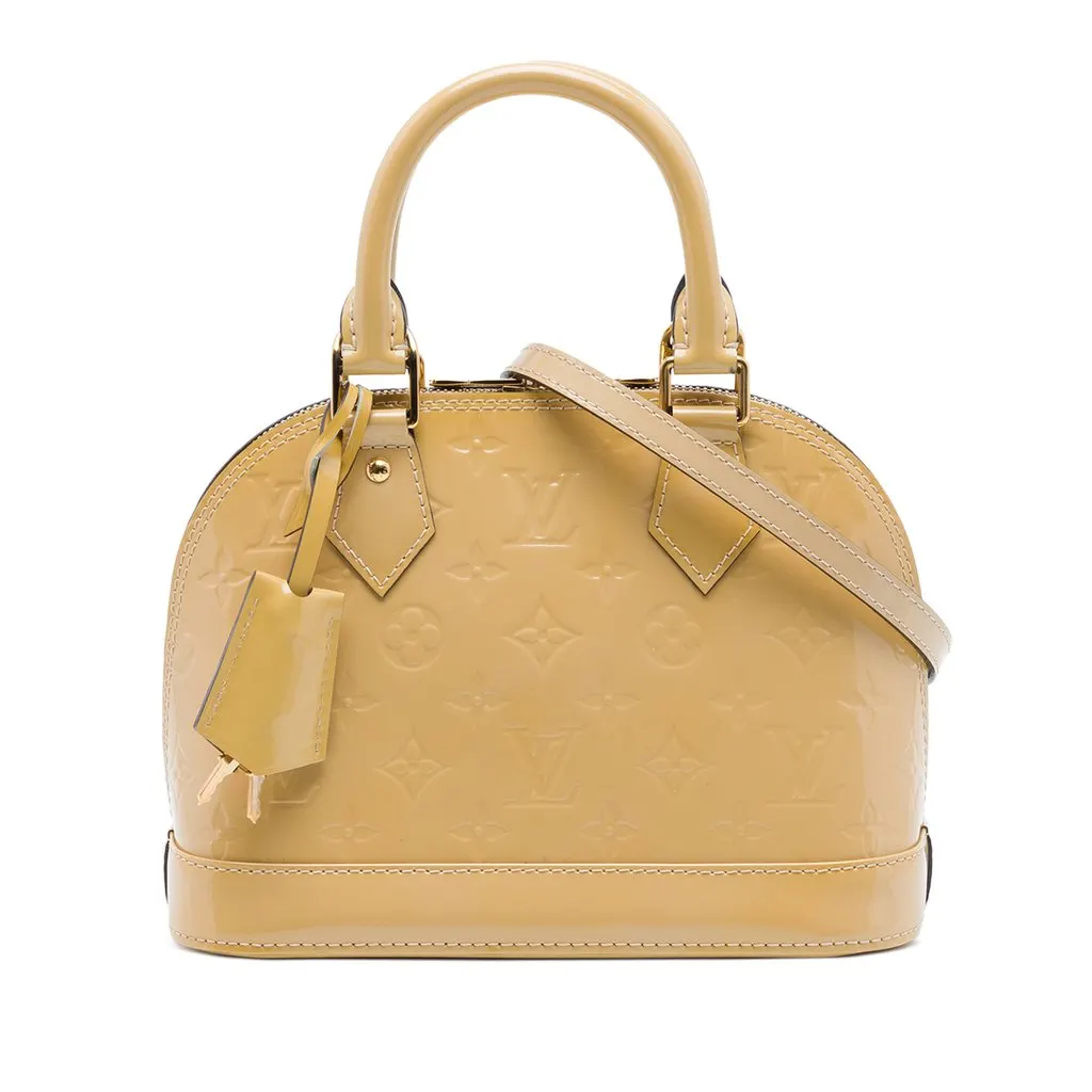 Louis Vuitton Monogram Vernis Alma BB Brown Leather Very good - Front View