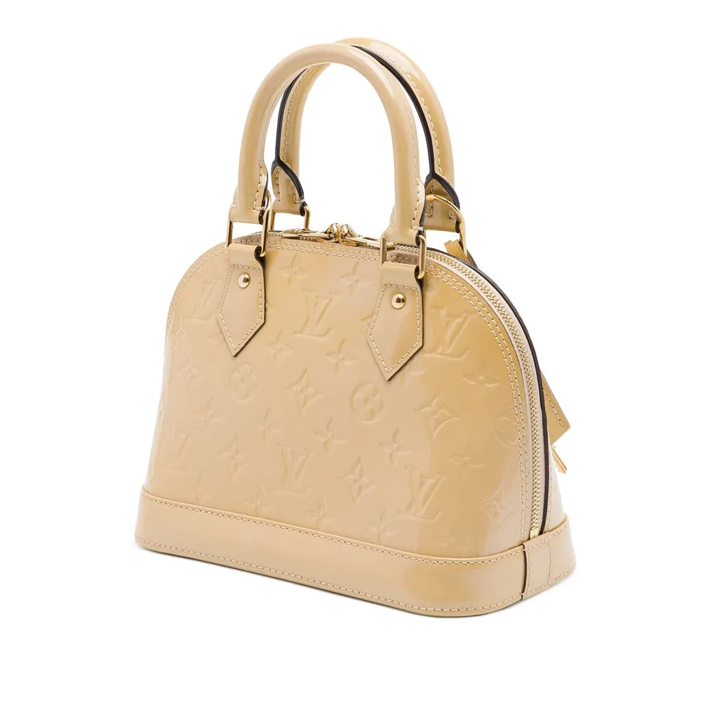 Louis Vuitton Monogram Vernis Alma BB Brown Leather Very good - Back View