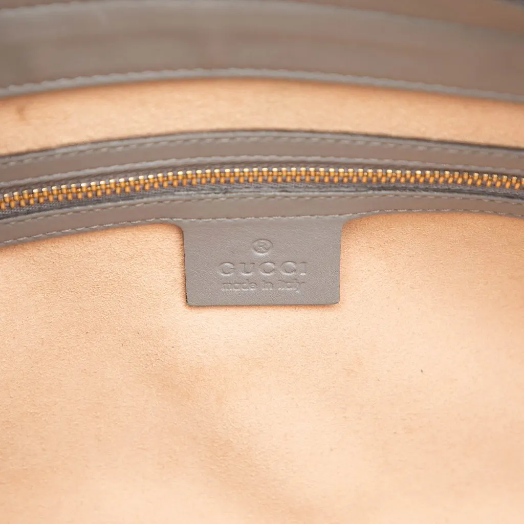 Gucci Medium Guccissima Soft Shoulder Bag Grey Leather Good - Box View