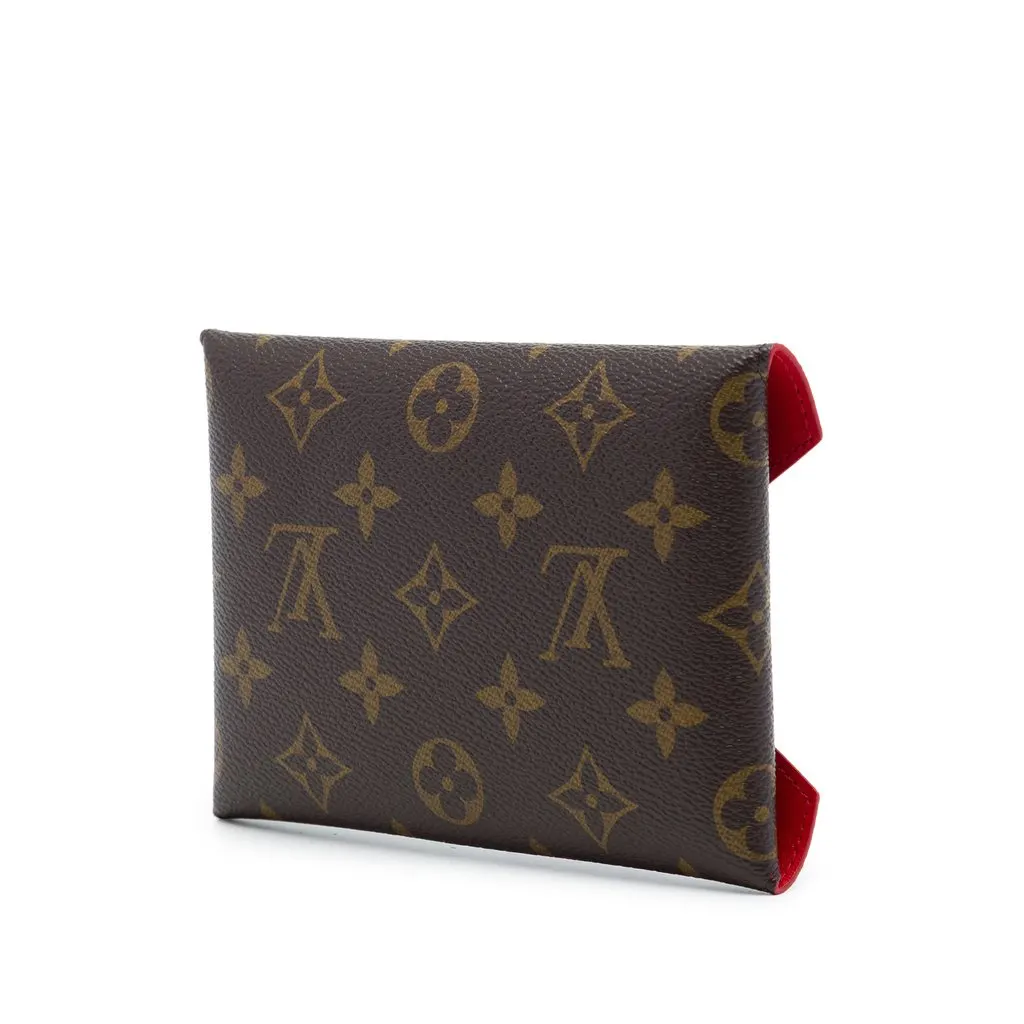 Louis Vuitton Monogram Pochette Kirigami MM Brown Canvas Very good - Back View