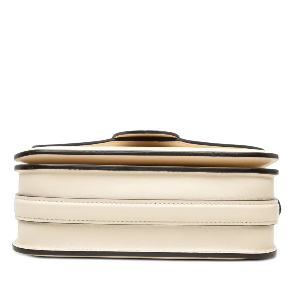 Louis Vuitton Calfskin LV Pont 9 Soft MM White Leather Very good - Inside View