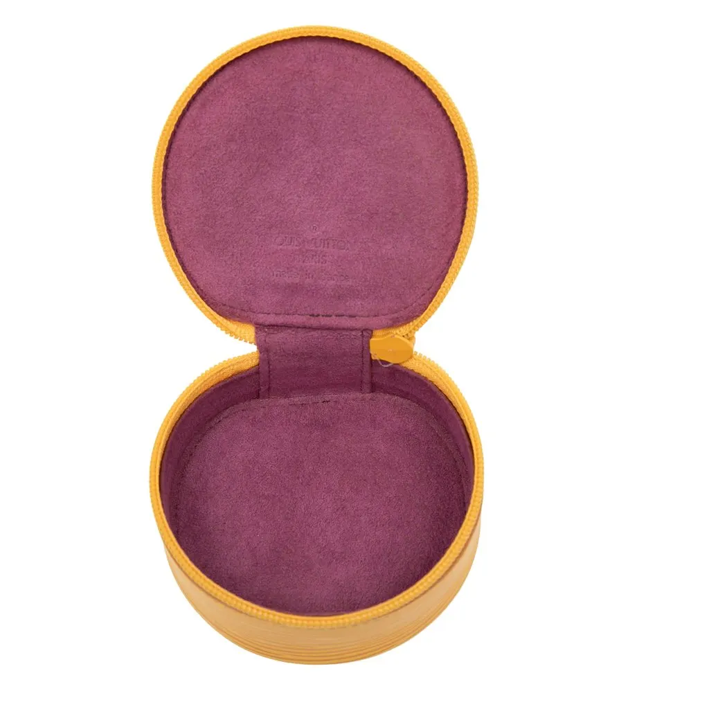 Louis Vuitton Epi Ecrin Bijoux Travel Jewelry Case Yellow Leather Very good - Model View