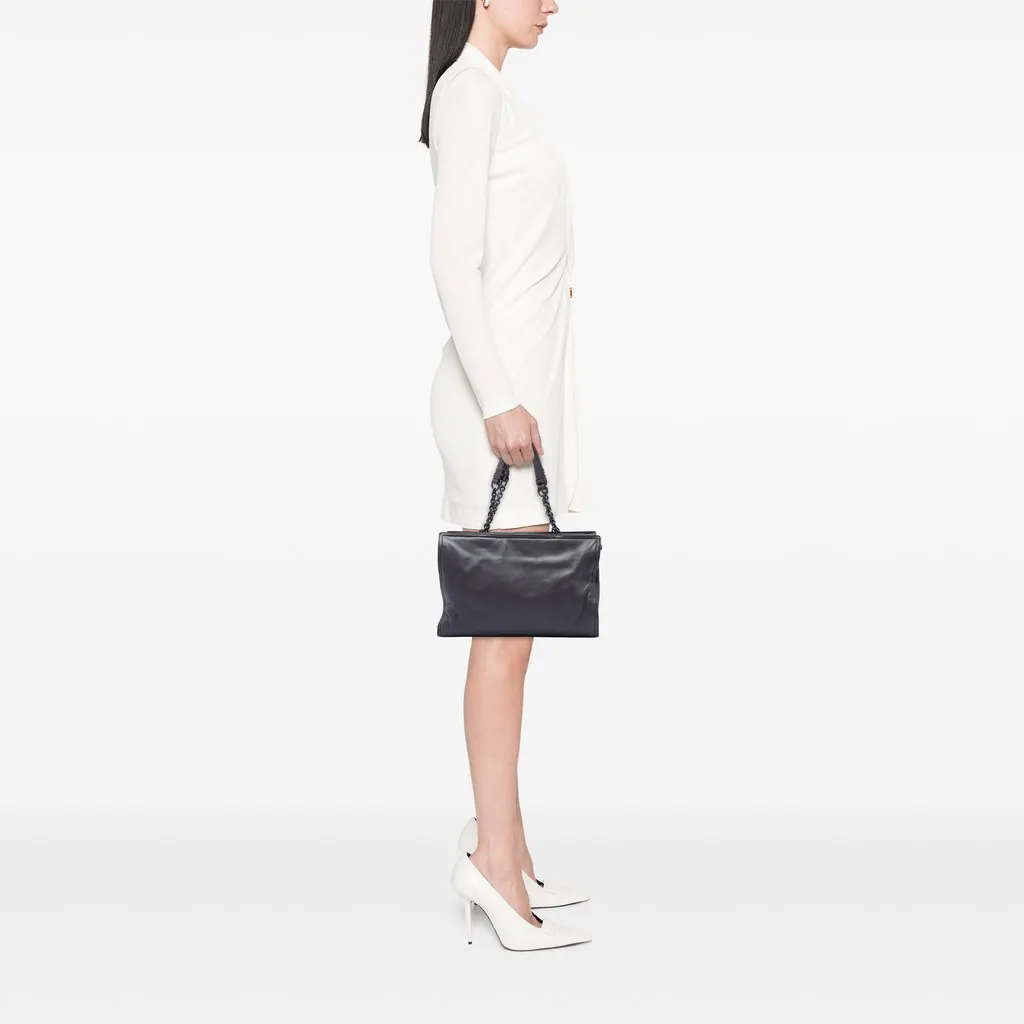 Bottega Veneta Nappa Chain Tote Purple Leather Very good - Box View
