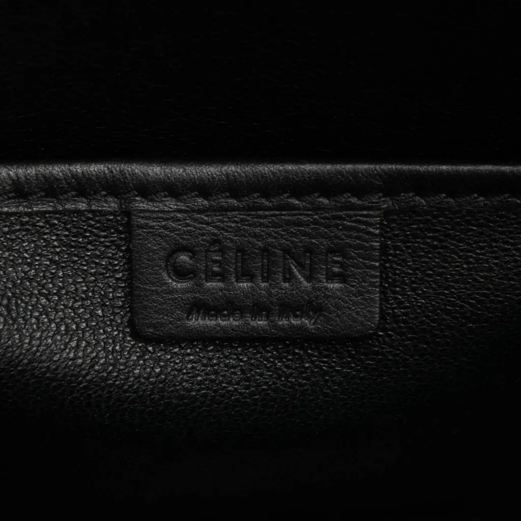 Celine Nano Tricolor Calfskin and Suede Luggage Tote Red Leather Very good - Box View