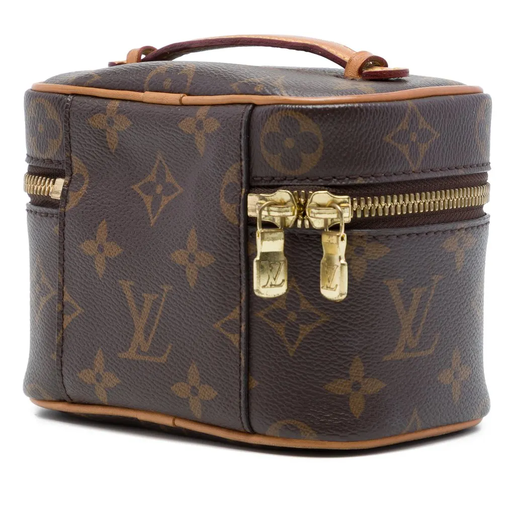 Louis Vuitton Monogram Nice Nano Vanity Case Brown Canvas Very good - Back View