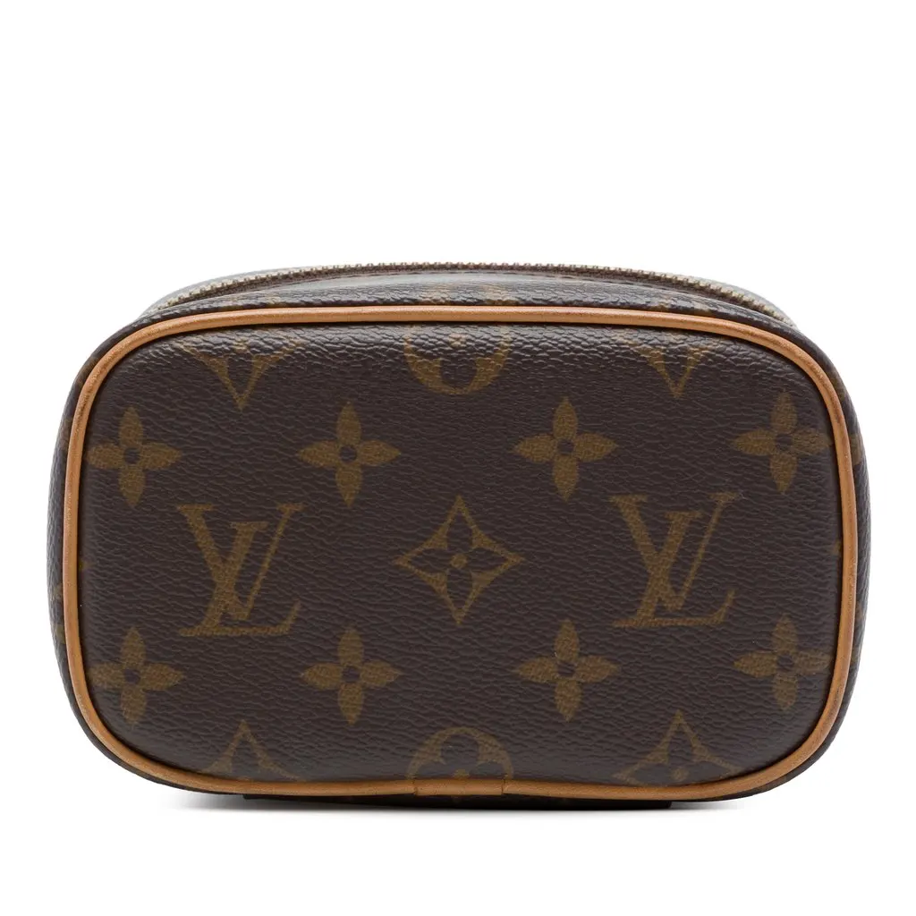 Louis Vuitton Monogram Nice Nano Vanity Case Brown Canvas Very good - Inside View