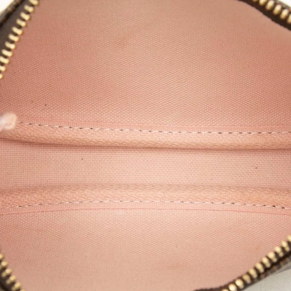 Louis Vuitton Damier Ebene Vivienne Holiday Mini Pochette Accessoires Brown Canvas Very good - Model View