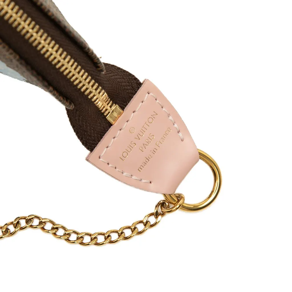 Louis Vuitton Damier Ebene Vivienne Holiday Mini Pochette Accessoires Brown Canvas Very good - Box View