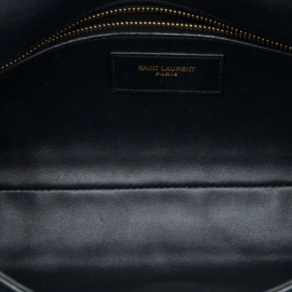 Saint Laurent Suede Monogram Kate 99 Tassel Bag Black Leather Very good - Model View