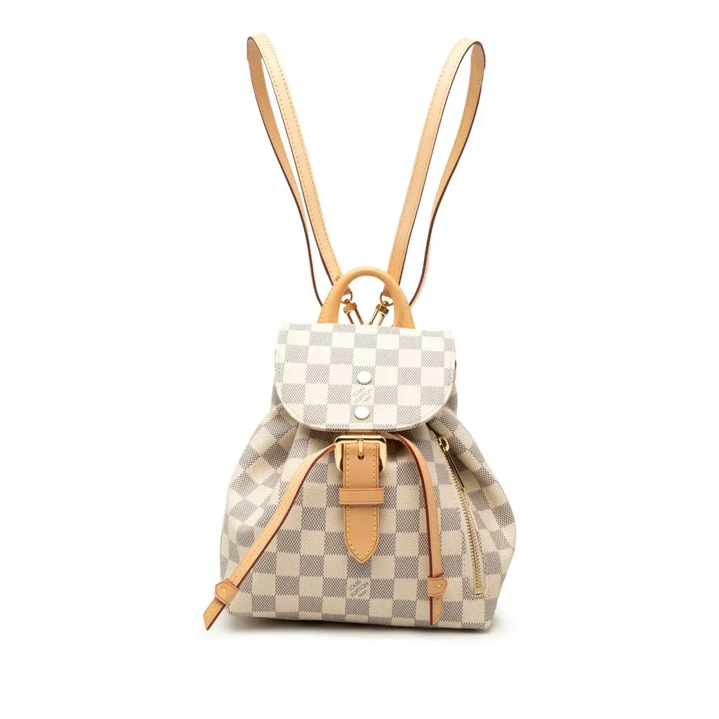 Louis Vuitton Damier Azur Sperone BB White Very good - Front View