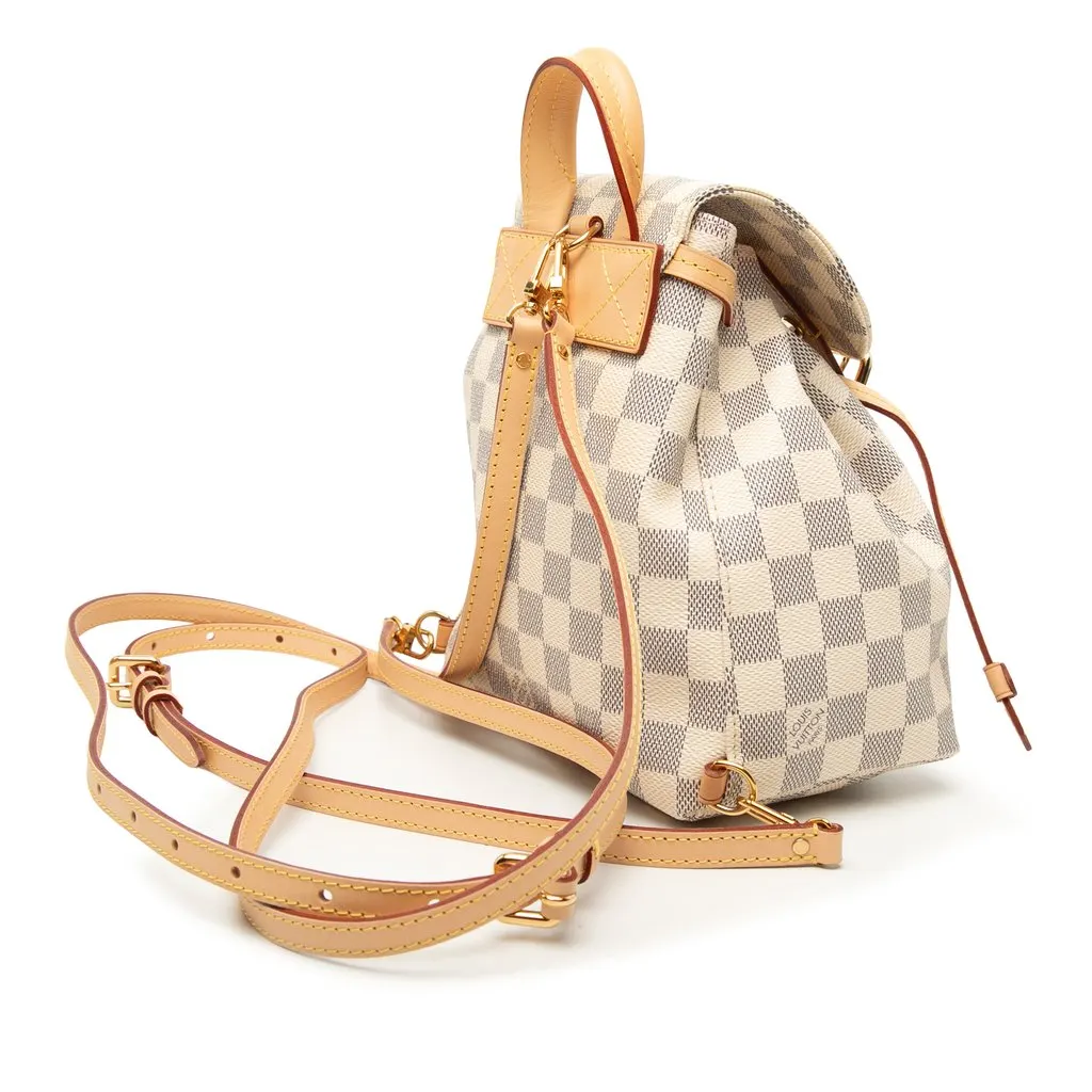 Louis Vuitton Damier Azur Sperone BB White Very good - Back View