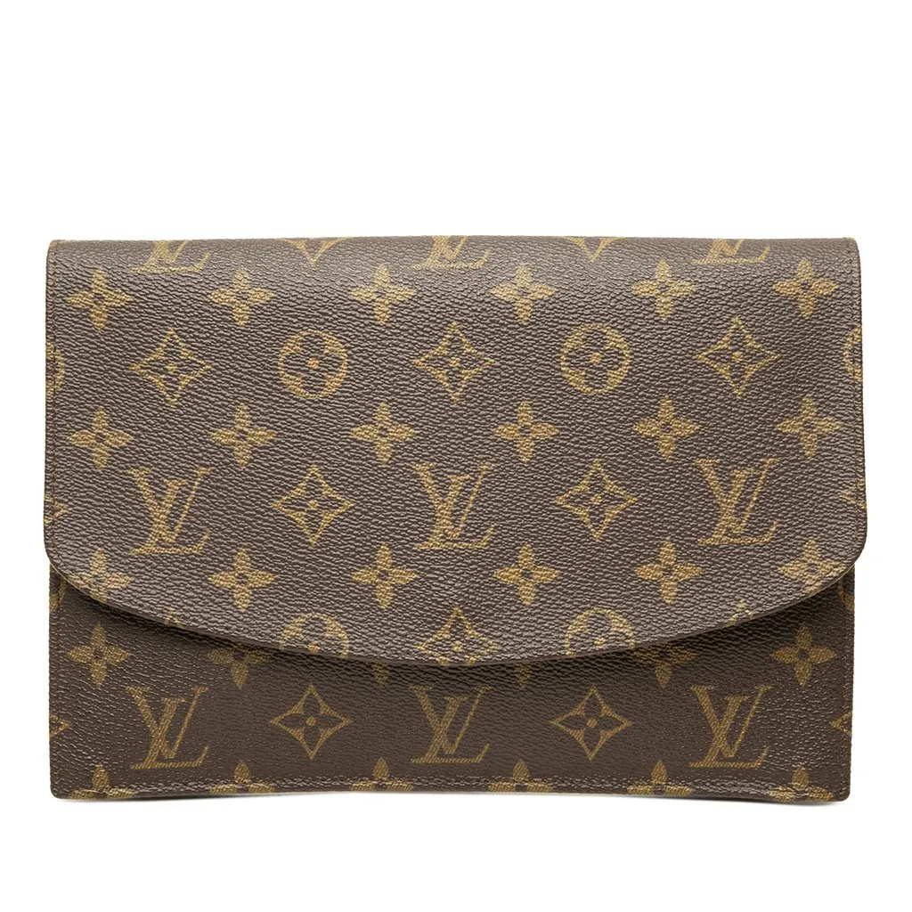 Louis Vuitton Monogram Pochette Rabat 23 Brown Canvas Good - Front View