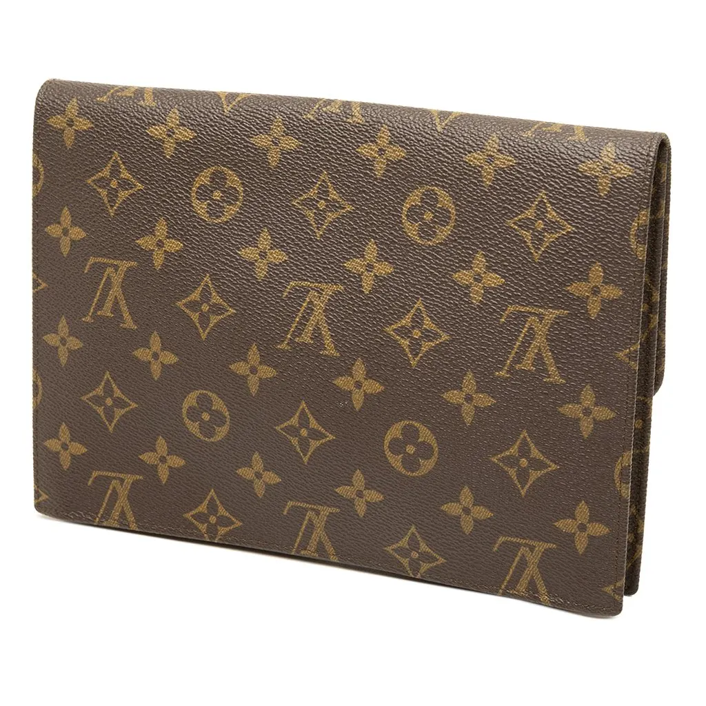 Louis Vuitton Monogram Pochette Rabat 23 Brown Canvas Good - Back View