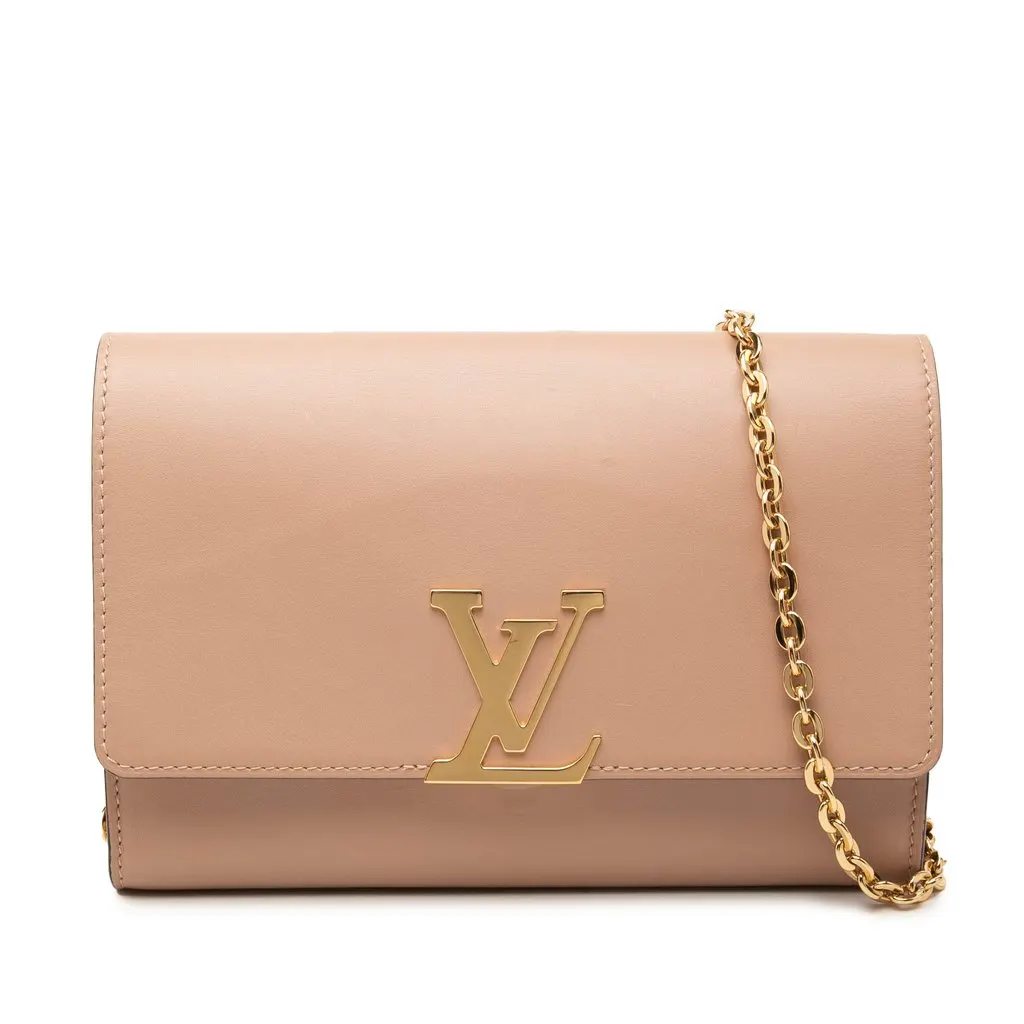 Louis Vuitton Louise Chain GM Beige Leather Very good - Front View