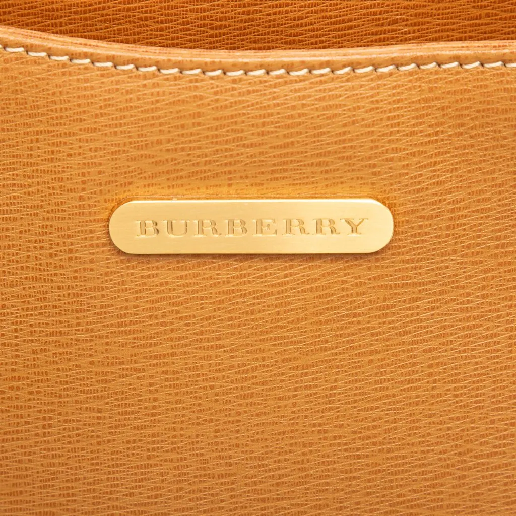 Burberry Leather Shoulder Bag Brown Leather Very good - Box View