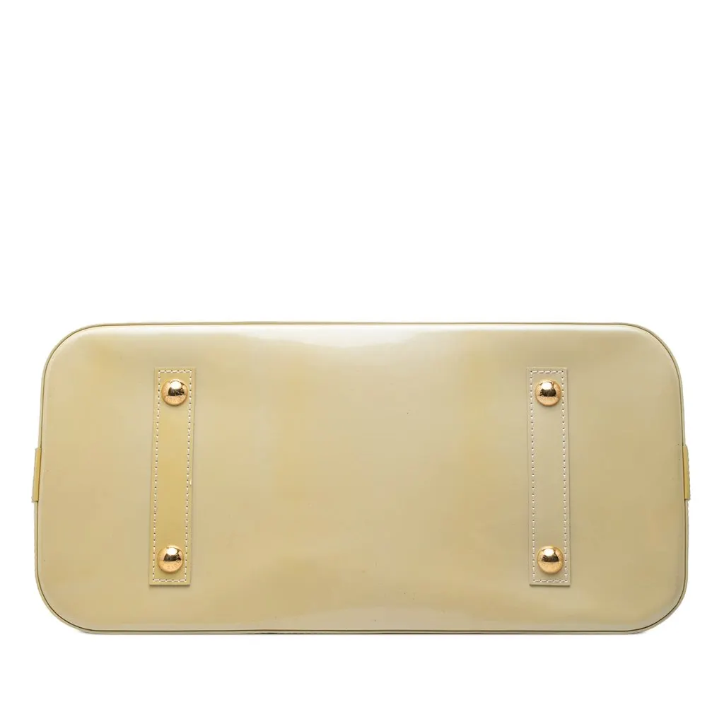 Louis Vuitton Monogram Vernis Alma GM Beige Leather Very good - Inside View