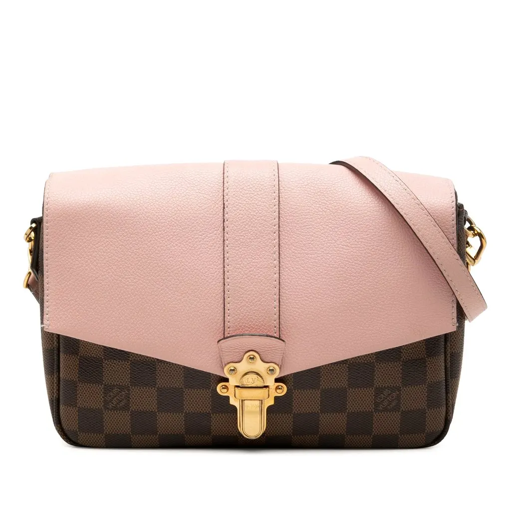 Louis Vuitton Damier Ebene Clapton PM Brown Very good - Front View