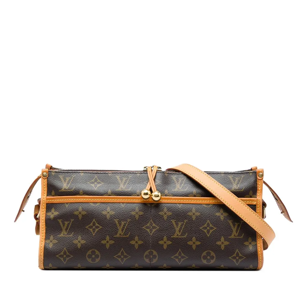 Louis Vuitton Monogram Popincourt Long Brown Canvas Very good - Front View
