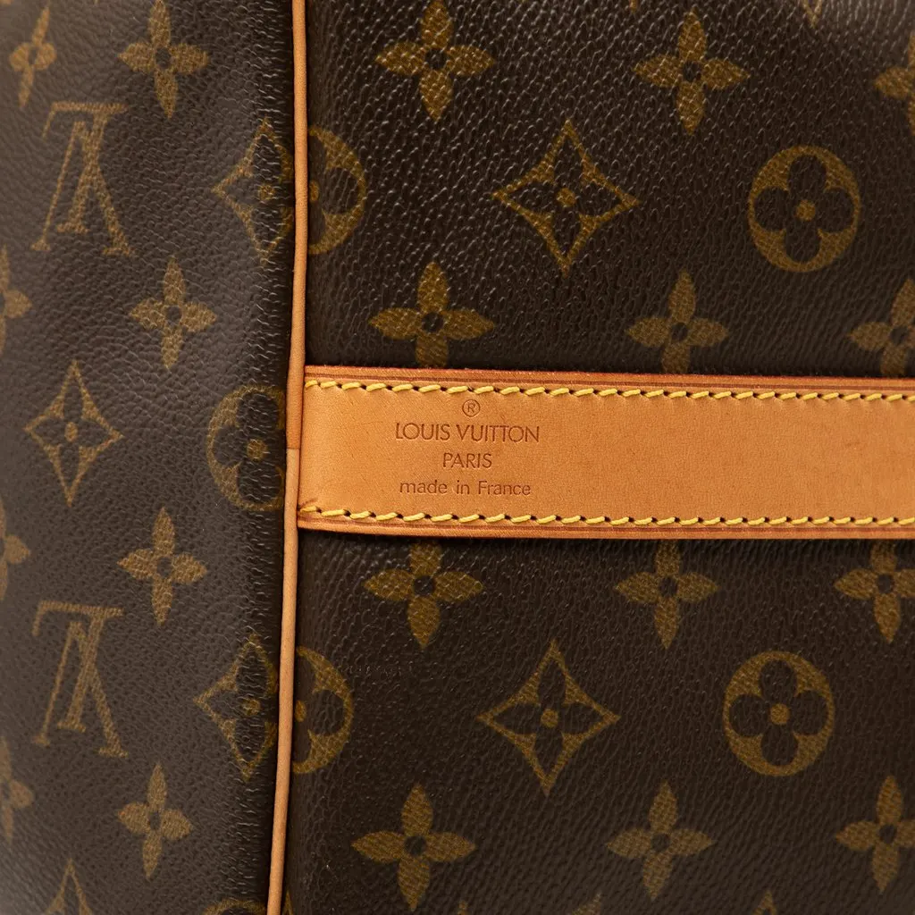 Louis Vuitton Monogram Keepall Bandouliere 55 Brown Canvas Good - Box View