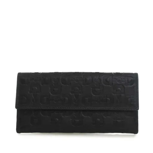 Gucci Horsebit Embossed Calfskin Long Wallet