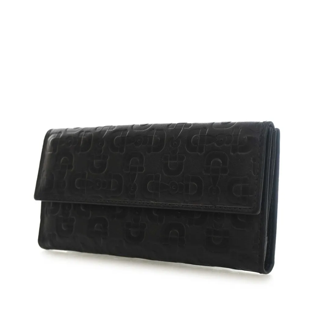 Gucci Horsebit Embossed Calfskin Long Wallet Black Leather Very good - Inside View