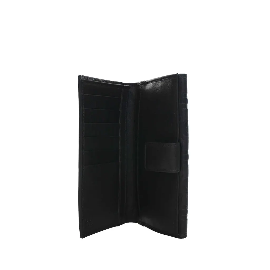 Gucci Horsebit Embossed Calfskin Long Wallet Black Leather Very good - Box View