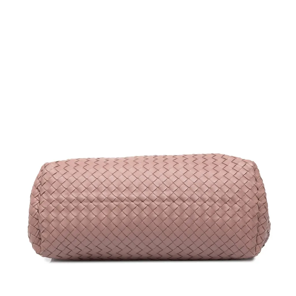 Bottega Veneta Medium Nappa Intrecciato Double Chain Tote Pink Leather Very good - Inside View