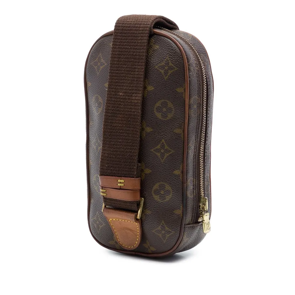 Louis Vuitton Monogram Pochette Gange Brown Good - Back View