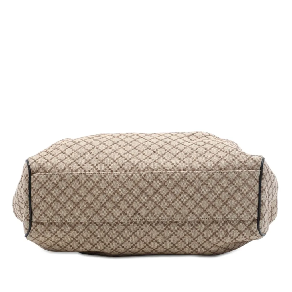 Gucci Medium Diamante Canvas Sukey Tote Beige Very good - Inside View