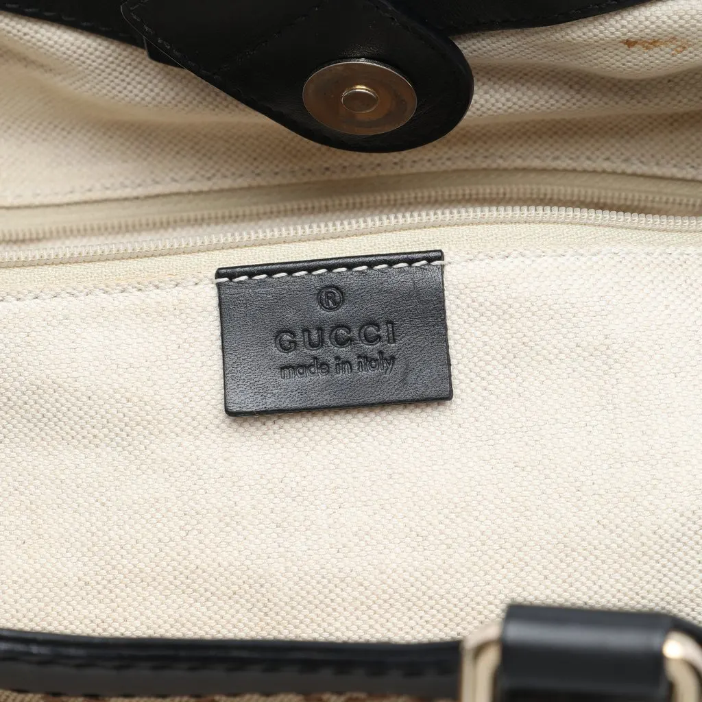 Gucci Medium Diamante Canvas Sukey Tote Beige Very good - Box View