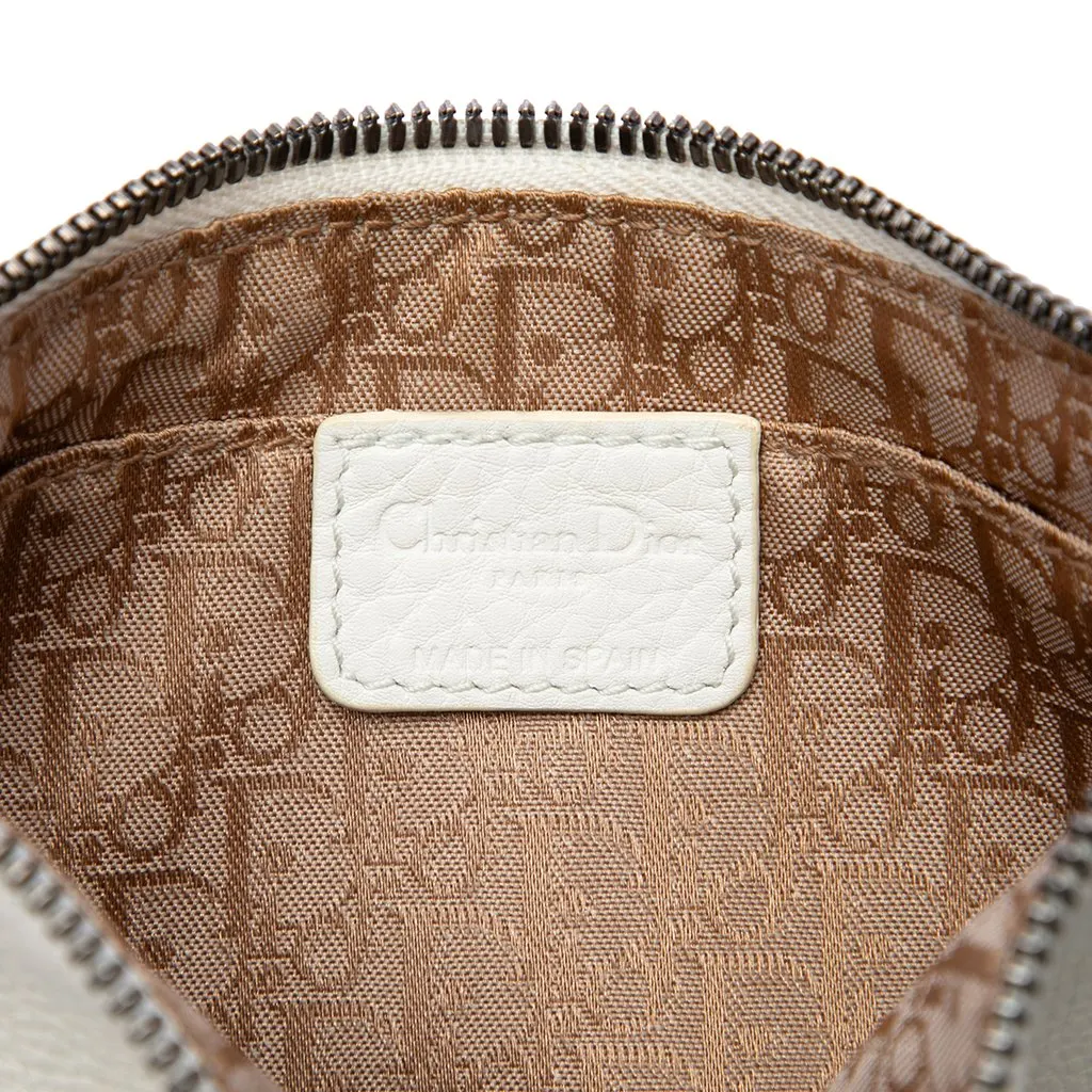 Dior Leather Bohemian Shoulder Bag White Leather Very good - Box View