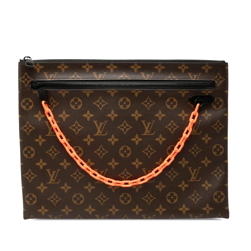 Louis Vuitton Monogram Solar Ray A4 Pochette Brown Canvas Good - Front View