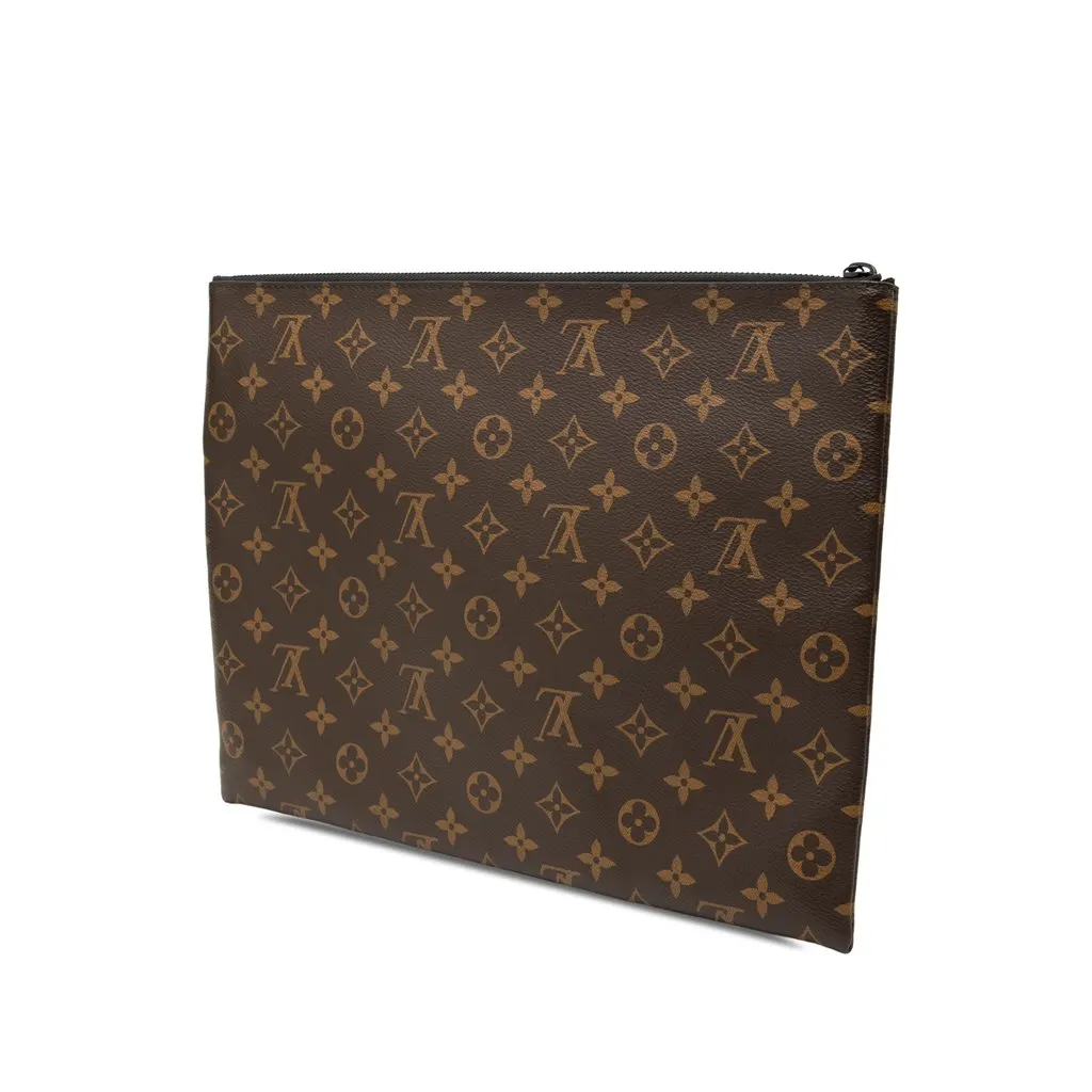 Louis Vuitton Monogram Solar Ray A4 Pochette Brown Canvas Good - Back View